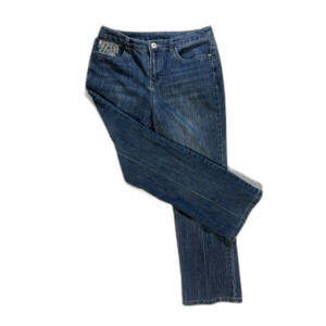 Embellished Silver Bling Pocket C Banks 8 Petite Cottage Boho Western  Straight